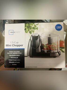 Mainstays 1.5 Cup Mini Food Chopper
